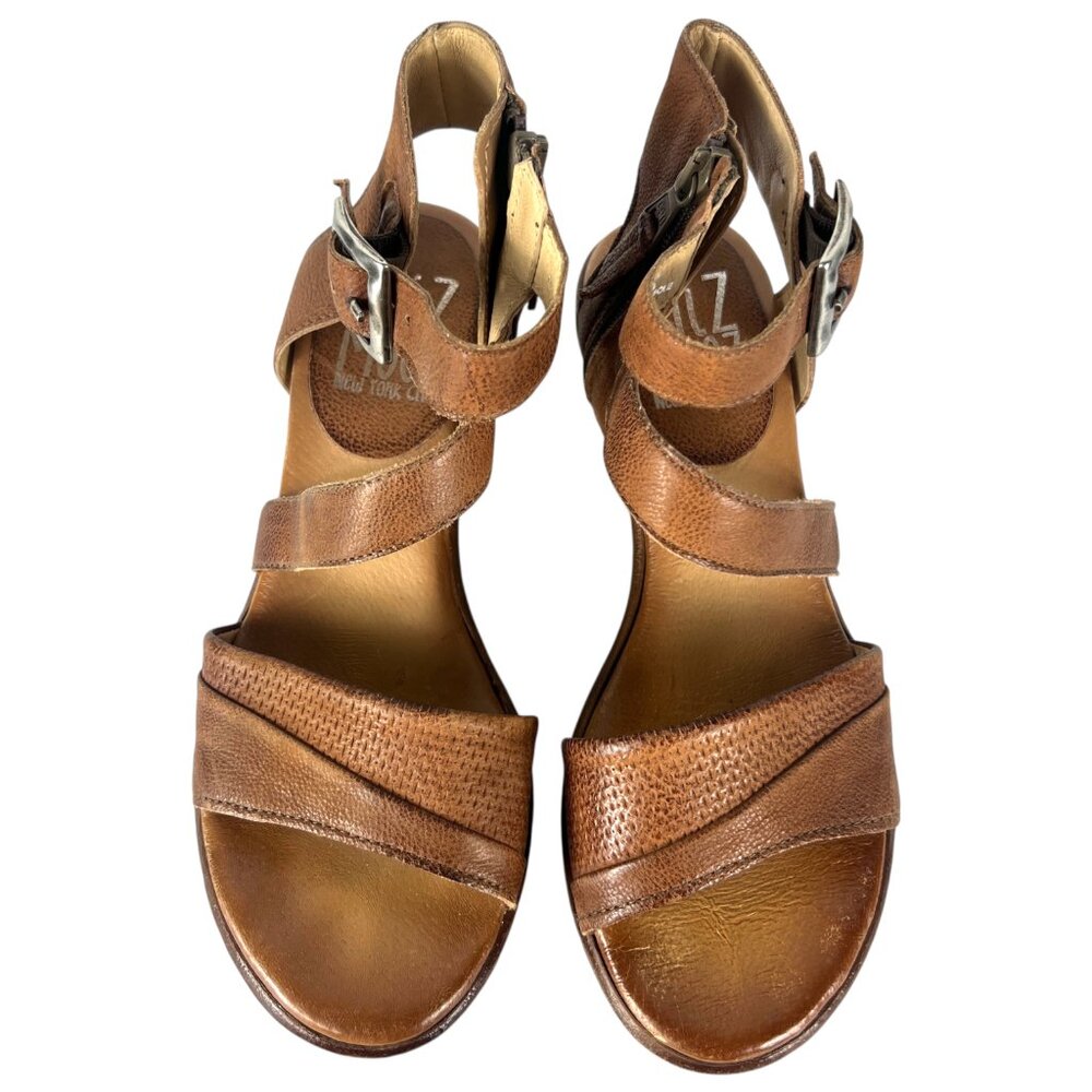 Miz Mooz Coolidge Heeled Leather Sandasl in Brandy Brown Size US 6 ½ or 7 EU 37 - Picture 8 of 12